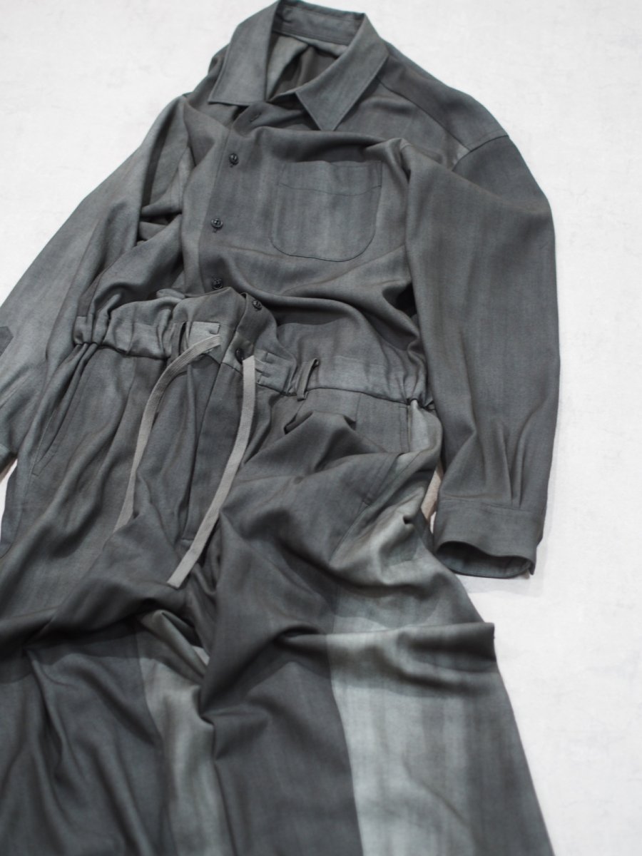 画像8: YOKO SAKAMOTO /  JUMP SUIT / WOOL GABARDINE-UNEVEN DYE / 「 Size M」 (8)
