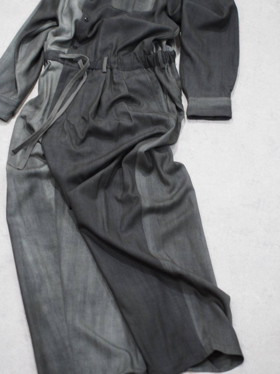 画像8: YOKO SAKAMOTO /  JUMP SUIT / WOOL GABARDINE-UNEVEN DYE / 「 Size L 」 (8)