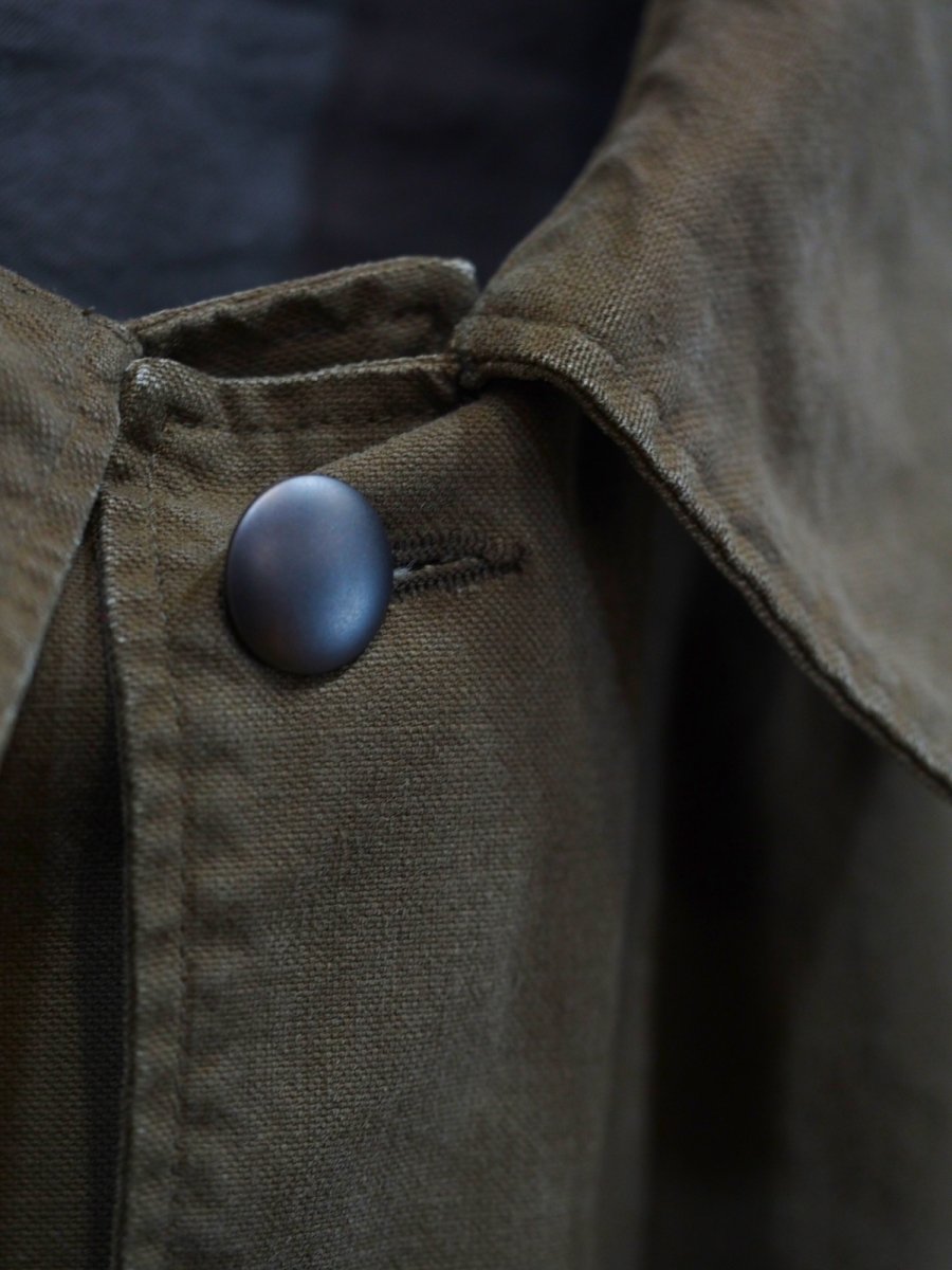 画像10: CIOTA / Heavy-Duck M-35 Motorcycle Coat (Stone Wash) / Dark Olive (10)