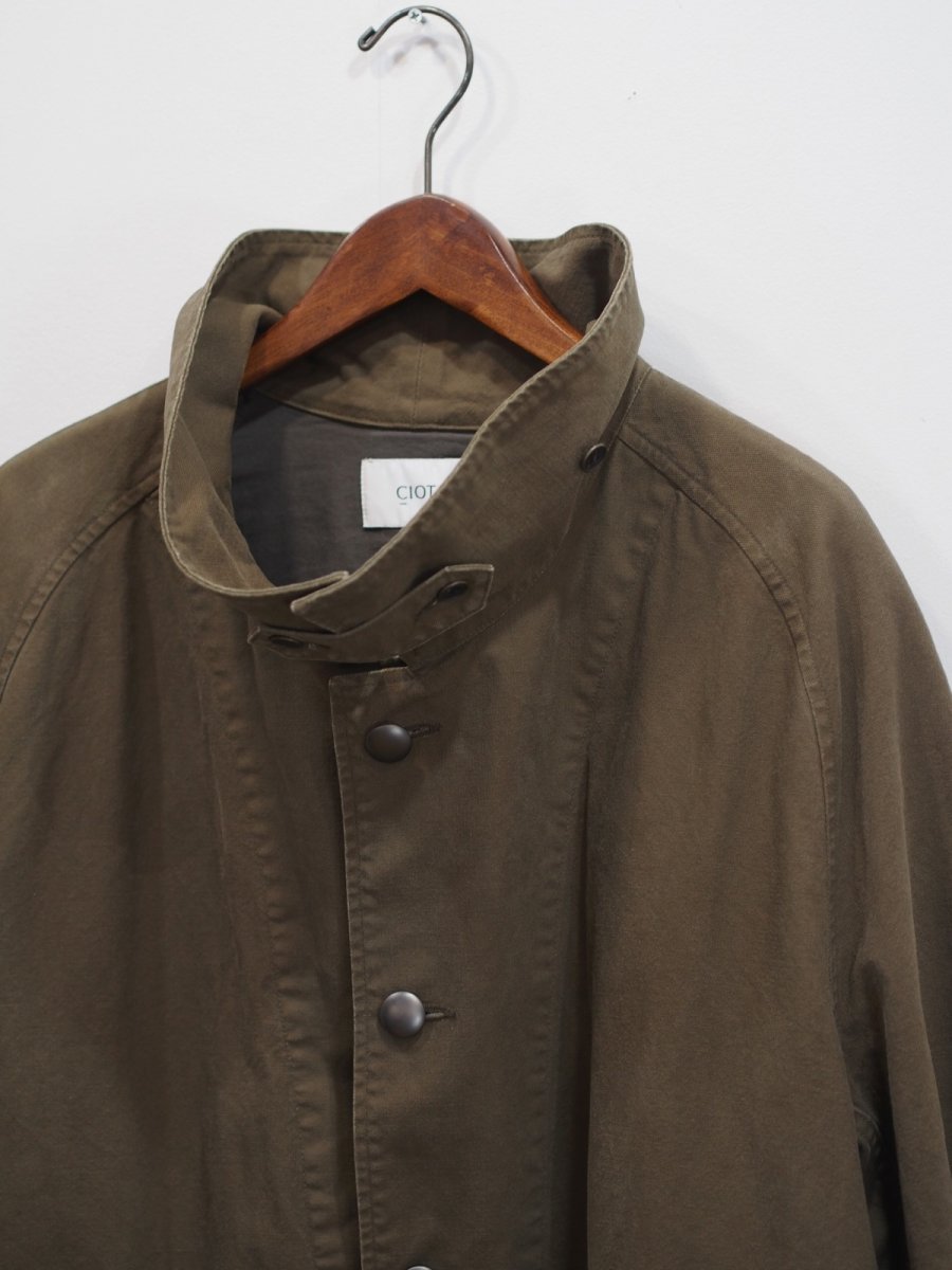 画像6: CIOTA / Heavy-Duck M-35 Motorcycle Coat (Stone Wash) / Dark Olive (6)