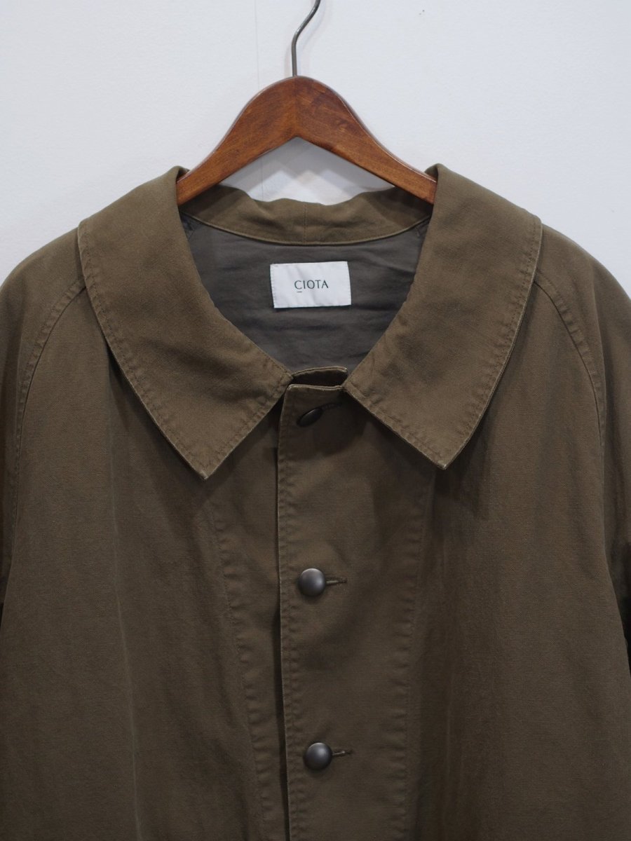 画像5: CIOTA / Heavy-Duck M-35 Motorcycle Coat (Stone Wash) / Dark Olive (5)