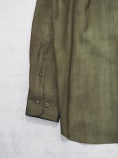 画像4: YOKO SAKAMOTO / REGULAR COLLAR SHIRT / WOOL GABARDINE-UNEVEN DYE  (4)